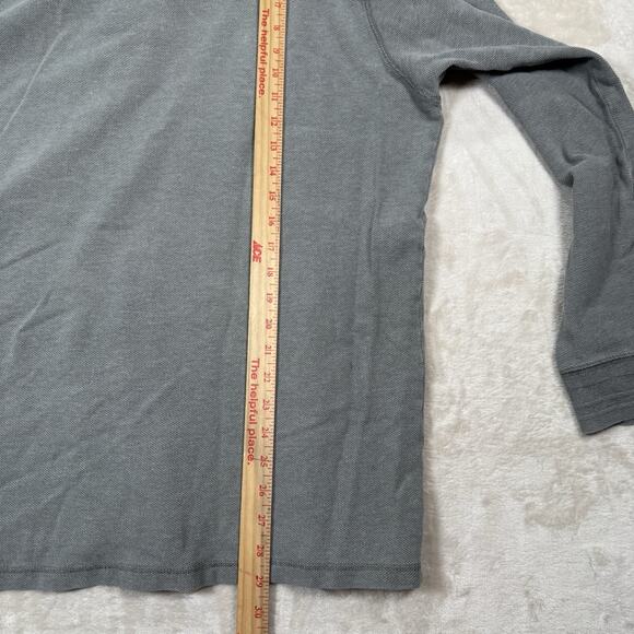 VTG Polo Ralph Lauren Sportsman Henley Long Sleeve Shirt Men's Size XL Gray 90s - Picture 6 of 6